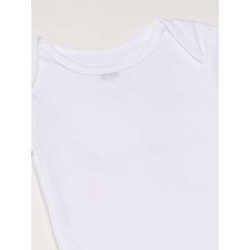 Gerber Baby 5-Pack Onesies Bodysuits, Solid White, Newborn