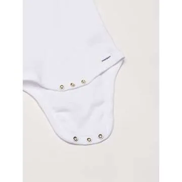 Gerber Baby 5-Pack Onesies Bodysuits, Solid White, Newborn