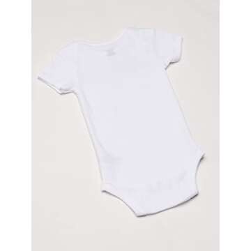 Gerber Baby 5-Pack Onesies Bodysuits, Solid White, Newborn