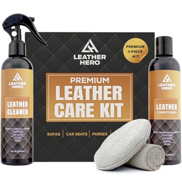 Leather Cleaner and Conditioner Kit – 5-Piece Set with Best Leather Cleaner for Couches, Sofas, Ch...