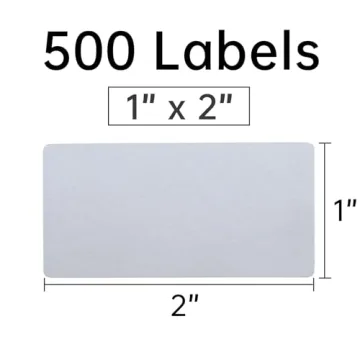 L LIKED 1x2 Inch Dissolvable Labels 500 Pack PFAS FREE