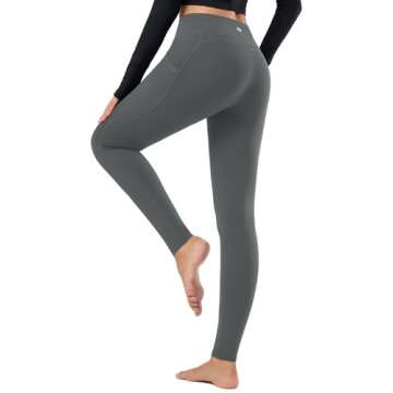 BALEAF Women's Fleece Lined Leggings Thermal Warm Winter Tights High Waisted Thick Yoga Pants Cold W...