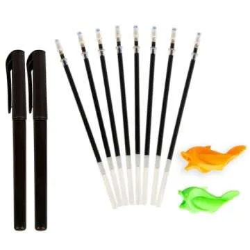 Teacher Designed 21.5X27.5 cm Large Magic Practice Copybook for Kids Alphabet + Sight Words 2-Set, Kindergarten Magical Handwriting Workbooks, Tracing Letters for Kids Ages 3-5 Copy Book.