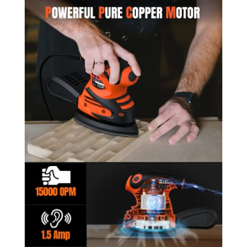 DWT Detail Sander - Compact Tool for Woodworking & DIY