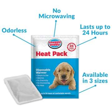Smart Pet Love Replacement Heat Packs for Pets. Contains 6 replacement Heat Packs which are odourless and made with all natural ingredients.