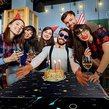 Neon Glow Party Table Covers - Fun Disposable Tablecloths