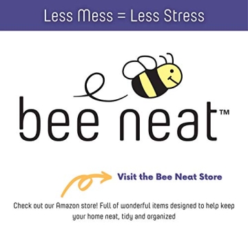 Bee Neat Battery Organizer and Storage Case with Tester - Battery Storage Box for Wall or Drawer - Max. 114 Batteries AA, AAA, 9Volt, C, D & Watch Batteries