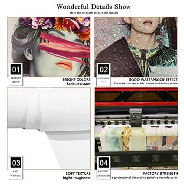 HoozGee Botanical Wall Art Prints Set of 6 Tropical Leaves Decor Plant Leaf Wall Art Canvas Prints for Wall Decor Green Wall Art Posters Set for Living Room Decor (8"x10" UNFRAMED)