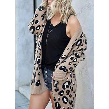 Ru Sweet Leopard Cardigan: Stylish & Warm Sweater