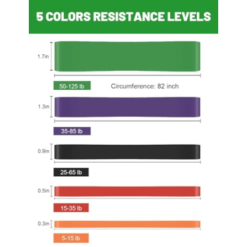 ROSAPOAR Resistance Bands Set - Ideal for All Fitness Levels