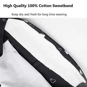 CHUANGLI 3Pcs Gourd-Shaped Working Caps with Upgrade Sweatband Adjustable Hats Head Cover- Women/Men