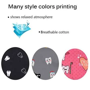 CHUANGLI 3Pcs Gourd-Shaped Working Caps with Upgrade Sweatband Adjustable Hats Head Cover- Women/Men