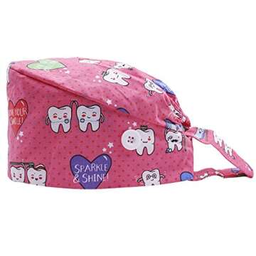 CHUANGLI 3Pcs Gourd-Shaped Working Caps with Upgrade Sweatband Adjustable Hats Head Cover- Women/Men