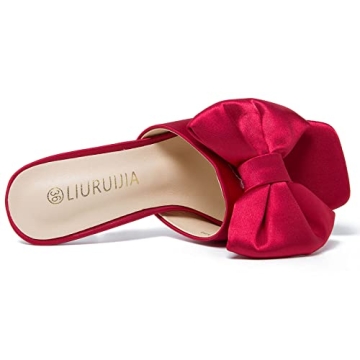 Elegant LIURUIJIA Women's Bow High Heels for Any Occasion