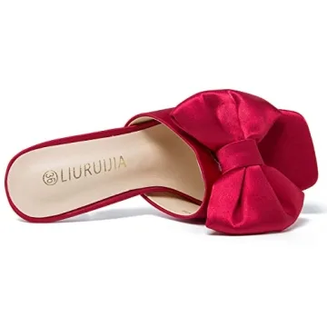 Elegant LIURUIJIA Women's Bow High Heels for Any Occasion