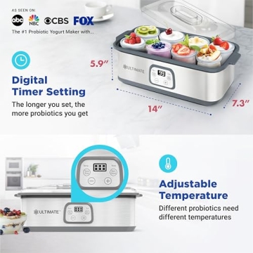 Probiotic Yogurt Maker with Adjustable Temperature Control