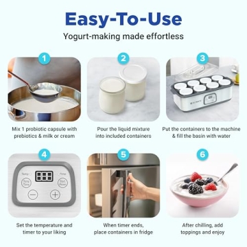 Probiotic Yogurt Maker with Adjustable Temperature Control