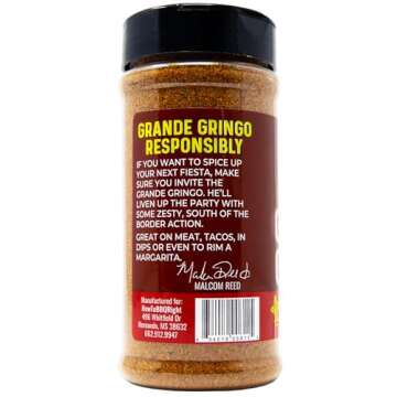 Malcom's Grande Gringo Seasoning for BBQ and Tacos