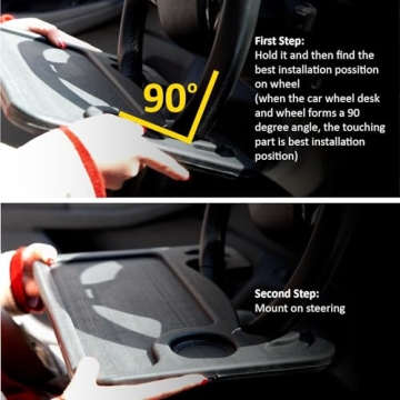 Cutequeen Car Eating Laptop Steering Wheel Desk