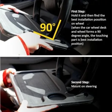 Cutequeen Car Eating Laptop Steering Wheel Desk