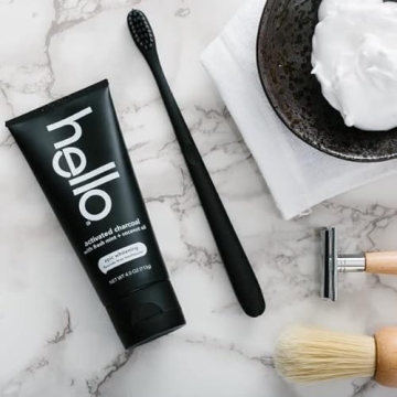 HELLO Charcoal Fluoride Free Whitening Toothpaste 2 Pack