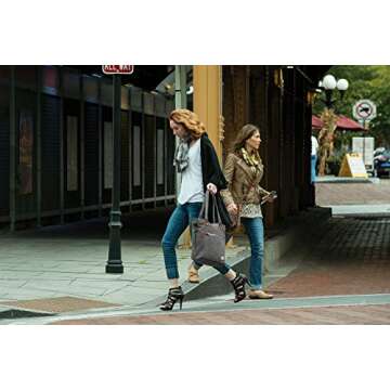 Travelon Anti-Theft Heritage Tote Bag, Pewter