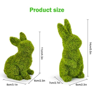 MicoSim Easter Bunny Figurines - Perfect Spring Décor
