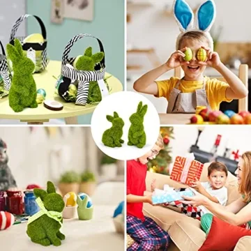 MicoSim Easter Bunny Figurines - Perfect Spring Décor