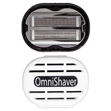 Premium Omnishaver with White Travel Case - The Fastest Way to Shave Head, Legs, Arms, Body | an Alt...