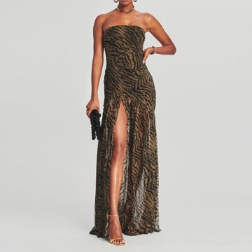 Elyincii Tube Top Dress: Stylish Backless Party Dress