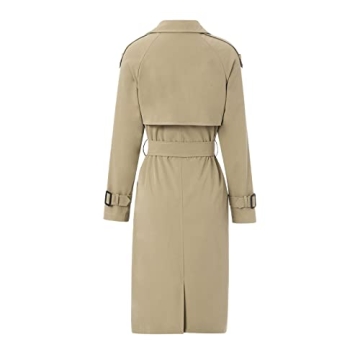 Stylish Women's Lightweight Trench Coat by Rteyno