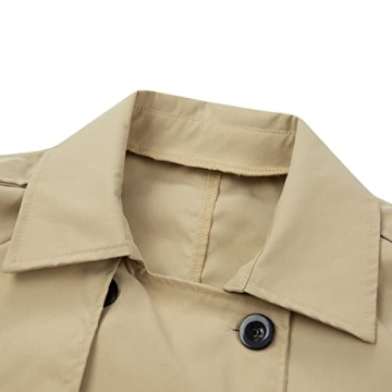 Stylish Women's Lightweight Trench Coat by Rteyno