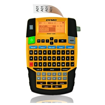 DYMO Industrial Label Maker | Rhino 4200 Label Maker, Time-saving Hot Keys, Prints Fast, Durable Lab...