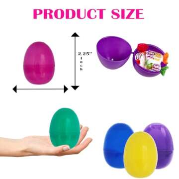 Fillable Easter Eggs 2.3" (150 Pack) - Colorful Fun