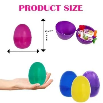 Fillable Easter Eggs 2.3" (150 Pack) - Colorful Fun
