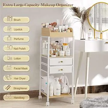 Versatile Makeup Organizer for Skincare & Cosmetics