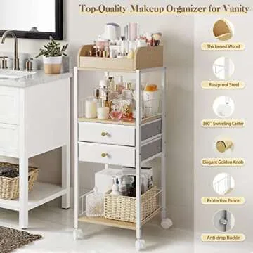 Versatile Makeup Organizer for Skincare & Cosmetics