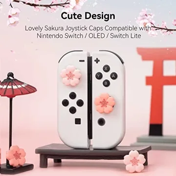 GeekShare Cute Silicone Thumb Grip Caps for Nintendo Switch