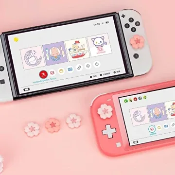 GeekShare Cute Silicone Thumb Grip Caps for Nintendo Switch