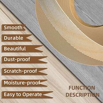 GSCIT Club Birch Edge Banding, 3/4 inch x 50ft roll of Veneer Pre-glued Flexible, Real Wood Tape Banding for Cabinet Repair Furniture Restoration