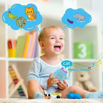 Toddler Talking Flash Cards for Kids with 224 Sight Words, Speech Therapy Autism Sensory Toys, Learning Educational Toddlers Toys for Boys and Girls Ages 1 2 3 4 5 Year Easter Basket Stuffers for Kids