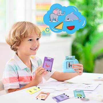 Toddler Talking Flash Cards for Kids with 224 Sight Words, Speech Therapy Autism Sensory Toys, Learning Educational Toddlers Toys for Boys and Girls Ages 1 2 3 4 5 Year Easter Basket Stuffers for Kids