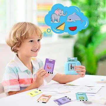 Toddler Talking Flash Cards for Kids with 224 Sight Words, Speech Therapy Autism Sensory Toys, Learning Educational Toddlers Toys for Boys and Girls Ages 1 2 3 4 5 Year Easter Basket Stuffers for Kids