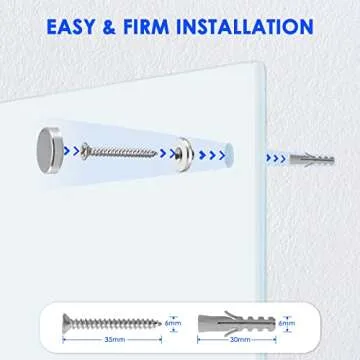 MAXTEK 36x24 Magnetic Glass Dry Erase White Board