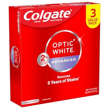 Colgate Optic White Hydrogen Peroxide Toothpaste Pack 3 Pack