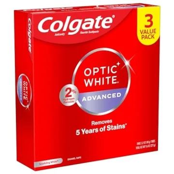 Colgate Optic White Hydrogen Peroxide Toothpaste Pack 3 Pack