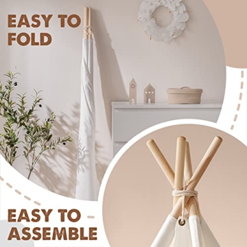 Tiny Land Teepee Tent for Kids: Cozy Play Space with Lights