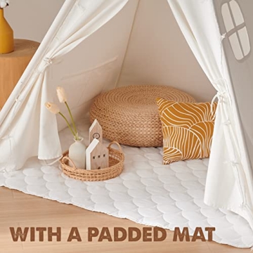 Tiny Land Teepee Tent for Kids: Cozy Play Space with Lights