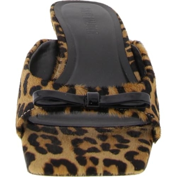 Steve Madden Womens Meme Heeled Sandal Leopard Heels