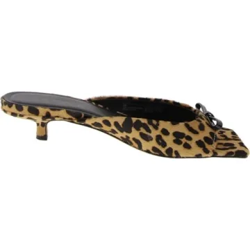 Steve Madden Womens Meme Heeled Sandal Leopard Heels